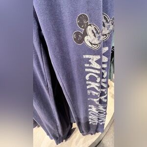 Disney Unisex Mickey Mouse One Joggers in Color Blue Size L